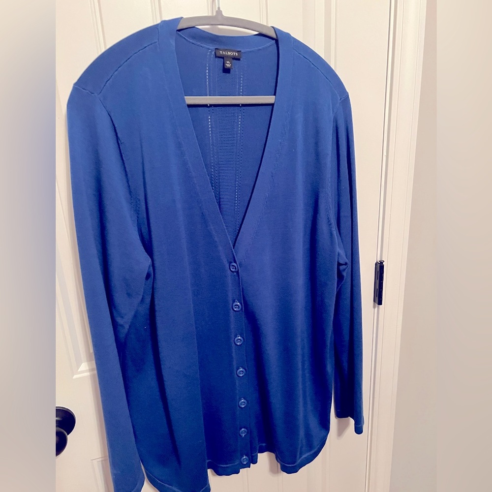 Talbots Royal Blue Women's Cardigan Sweater